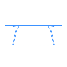 Furniture Dining Tables Baguette Table Large Laser Cut Svg File, Free Vectors File